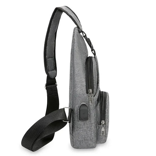 Men's Large-Capacity Chest Bag – Stylish & Versatile Crossbody Shoulder Backpack for Outdoor & Everyday Use